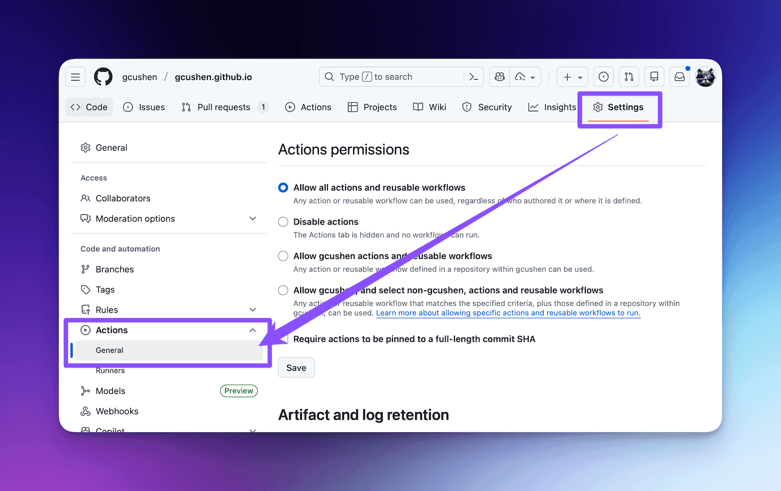 Enable Read and Write Permissions