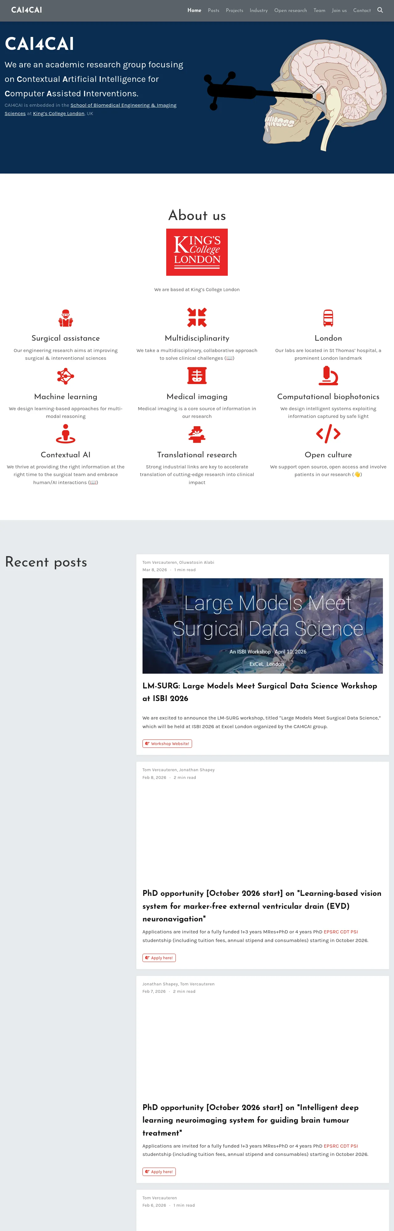 CAI4CAI — built with HugoBlox